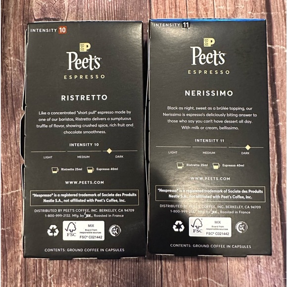 NIB Lot of 14 Boxes Peet's Espresso Dark Roast Capsules 
10ct/1.87oz/box - Picture 5 of 12